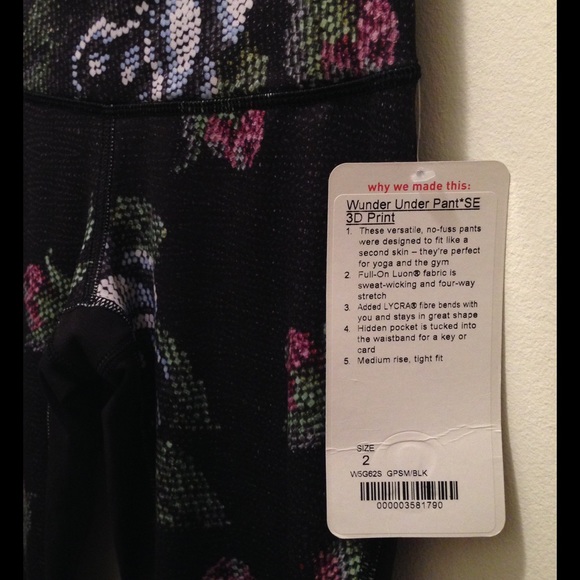 Lululemon Wunder Under Pant 3D *Special Edition - Picture 3 of 4