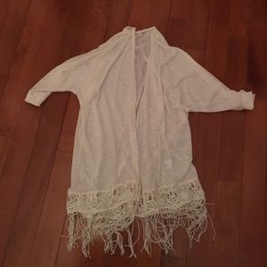 Cream cardigan