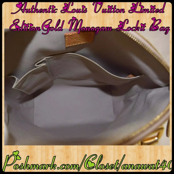 Authentic Louis Vuitton Gold Miroir Lockit Bag - Picture 2 of 4