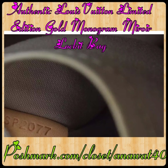 Authentic Louis Vuitton Gold Miroir Lockit Bag - Picture 3 of 4