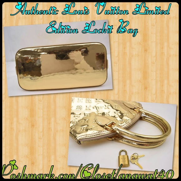 Authentic Louis Vuitton Gold Miroir Lockit Bag - Picture 4 of 4