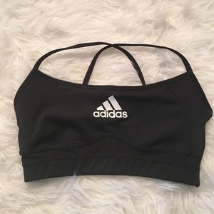 BlACK ADIDAS SPORTS BRA✨