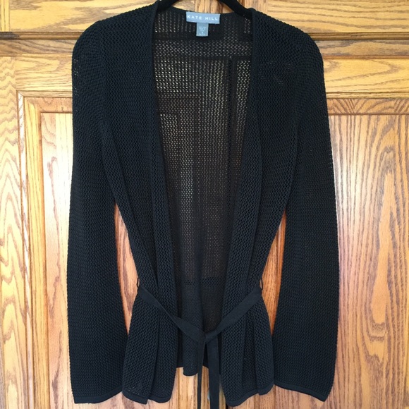 Black Silk Cardigan