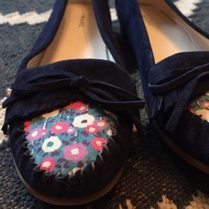 Cute & Retro Marc Jacobs Navy and Floral Loafers