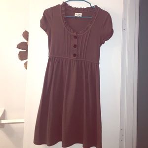 Alice Temperley grey button dress