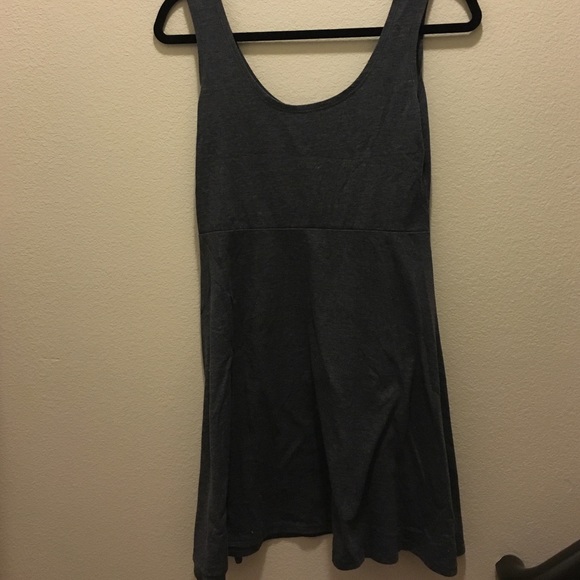 Charcoal Gray Cotton Jersey Dress