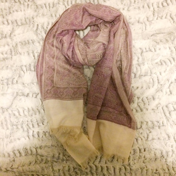 PURPLE PRINTED SCARF