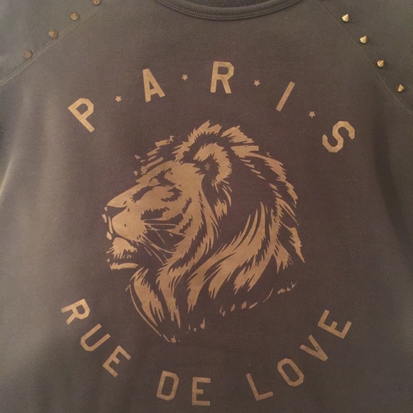 Express 3/4 Sleeve Top "Paris Rue de Love" - Picture 3 of 4