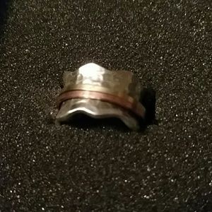 Meditation spinner ring 925 sterling silver