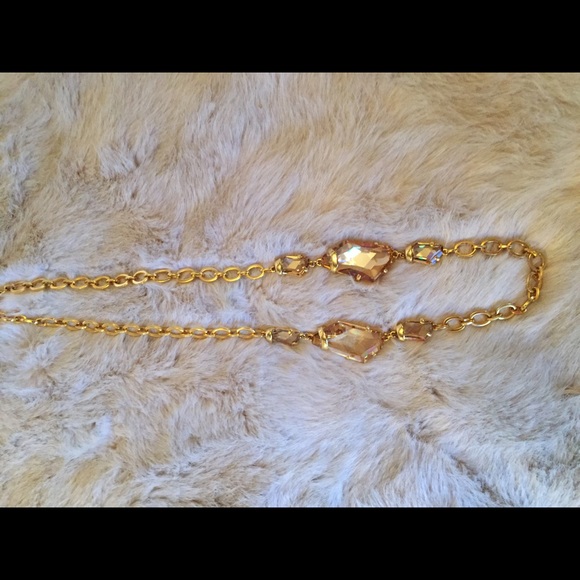 Kenneth Jay Lane Crystal Stone Necklace