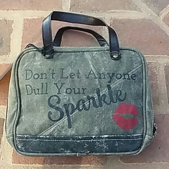 *SOLD OUT* Up-Cycled Mona B Cosmetic Bag - Picture 2 of 4