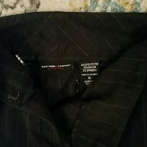 NY&Co. Charcoal Pinstripe Slacks