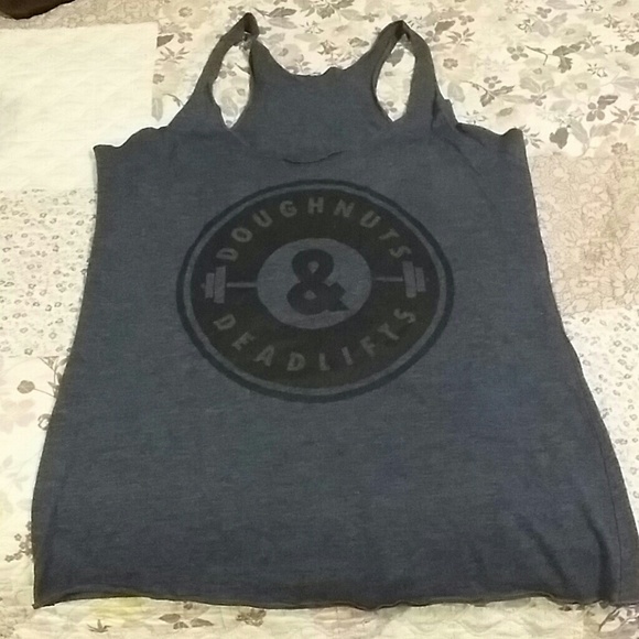 Donuts and deadlifts workout tank