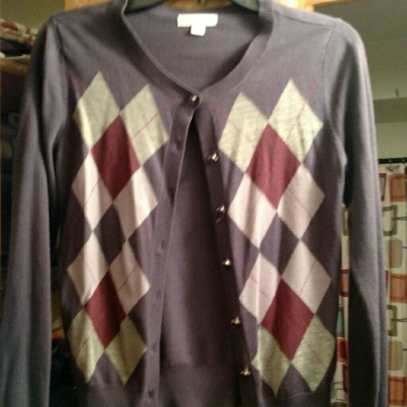 Plum lightweight cardigan sweater