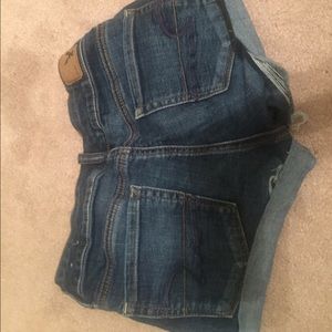 Euc dark Jean shortie American eagle shorts