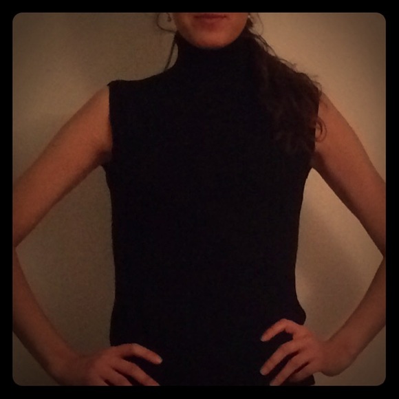 Black turtle neck sweater