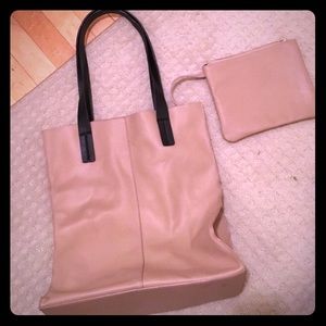 F21 Neutral Tote Bag