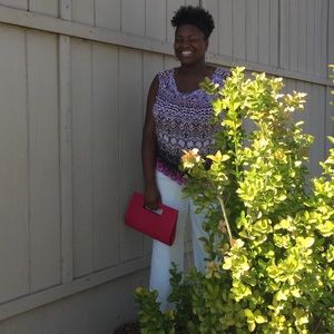 White wise leg trouser