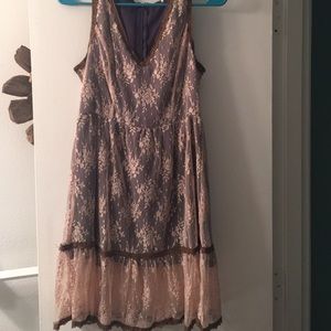 Pink lace dress from Forever 21