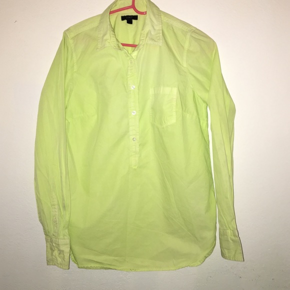 Lime Green Button Up