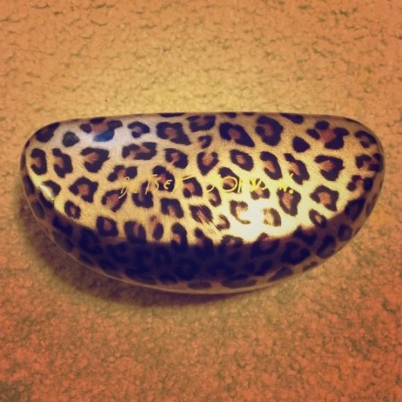 SOLD Betsey Johnson Cheetah Sunglasses Case