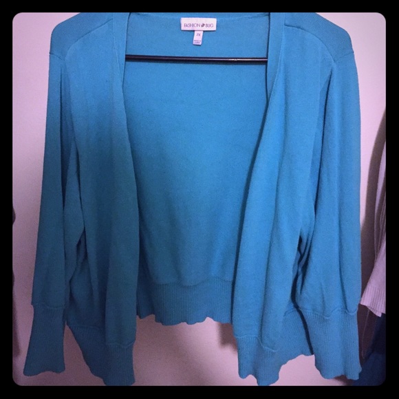 Fashion Bug light turquoise cardigan