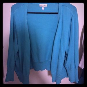 Fashion Bug light turquoise cardigan