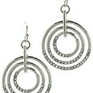 Silver hoop earrings