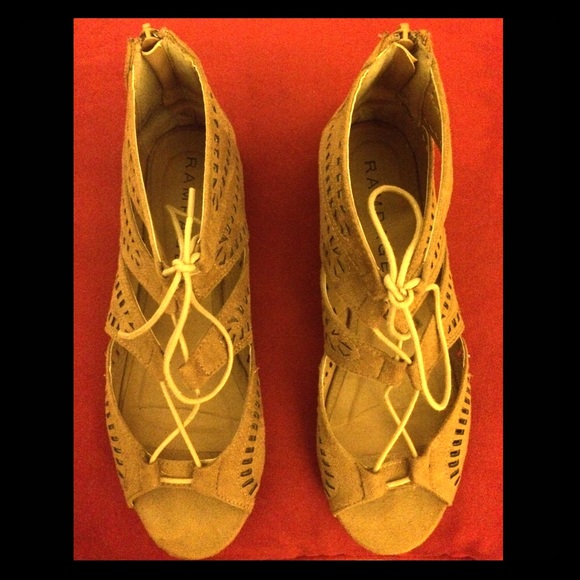 Rampage tan color sandals size 7