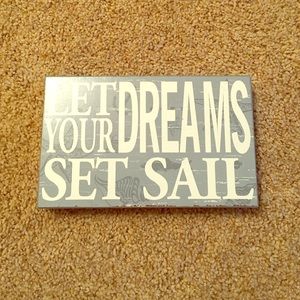 "Let Your Dreams Set Sail" Wall Decor