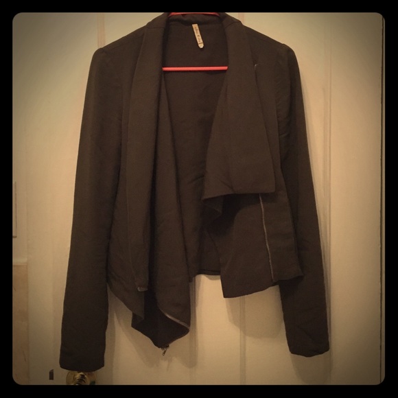 Silky green light moto jacket