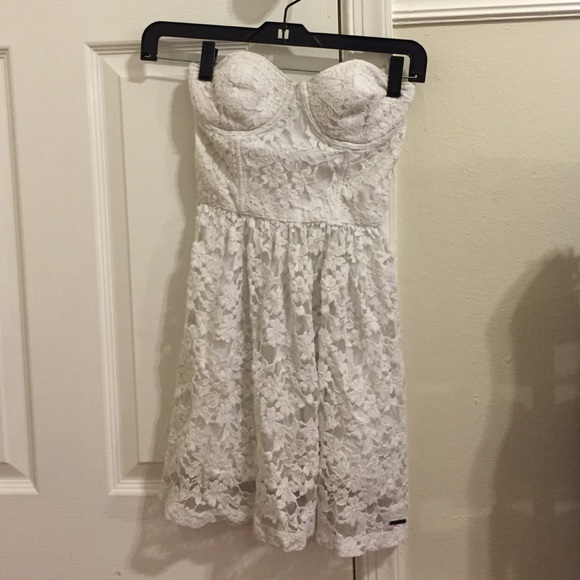 Strapless Lace Dress