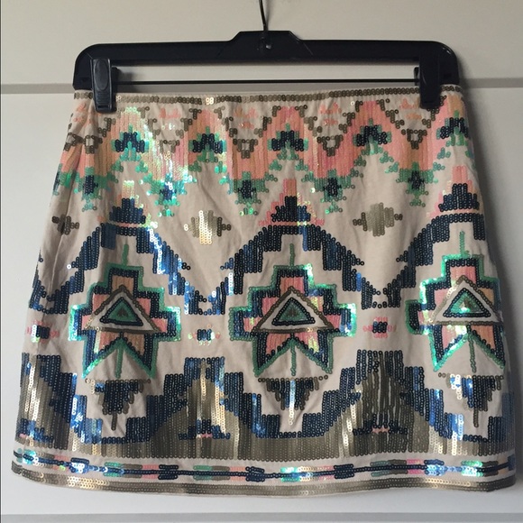 Express Stretchy Sequin Skirt - Picture 3 of 3