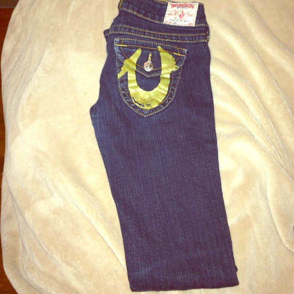 Dark wash true religion jeans