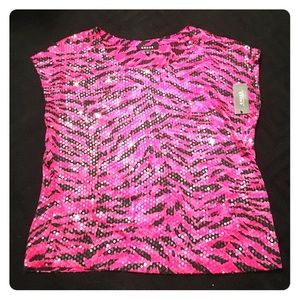 Tiger Print Sequin Blouse from Chaus!!!