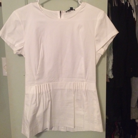 White peplum blouse NWT Perfect condition