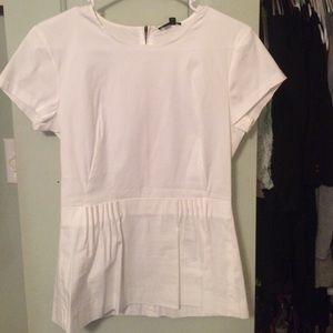 White peplum blouse NWT Perfect condition