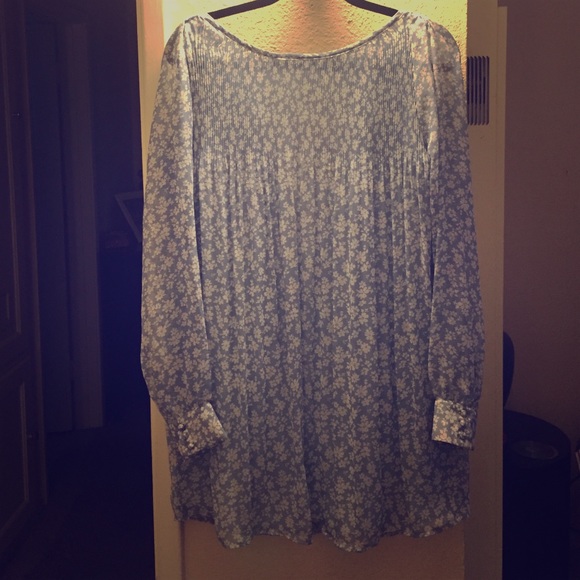 Pleated floral dress