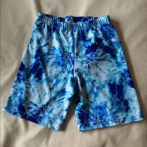 Tiedye spandex shorts