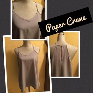 💄🎉Paper Crane Racerback Blouse