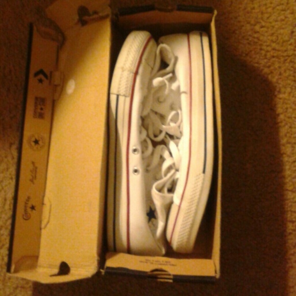 High top all-white converse. - Picture 1 of 1