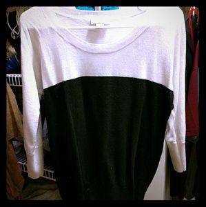 LOFT color block lightweight sweater
