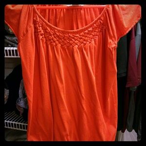 Orange LOFT short sleeved shirt