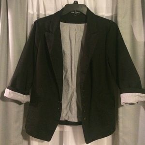 Black Express cotton blazer, size 10