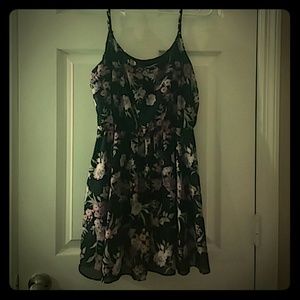 Black and purple floral Forever 21 dress