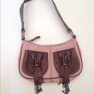 Juicy Couture Pink Suede Shoulder Bag