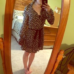 Floral button down dress