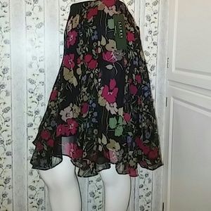 Ralph Lauren multi colored floral skirt.