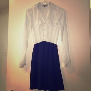 Colored long-sleeved dress