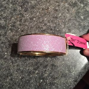 Betsy Johnson Lavender Glitter Bangle Bracelet